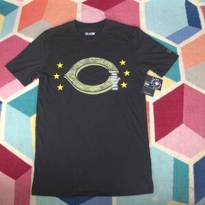 Men's New Era Black Cincinnati Reds 2024 Armed‎ Forces Day T-Shirt Size Small